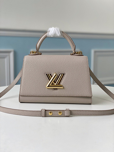 L  LV bag M57214 Gray -brown Twist One Handle Small bag-60cac9b1